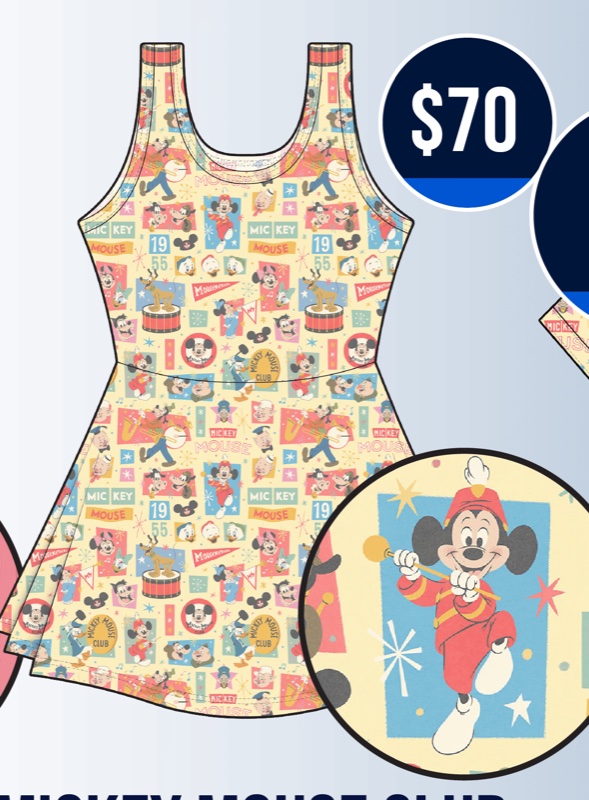 RSVLTS D23 Mickey Mouse Club Women's Skater Dress — front view