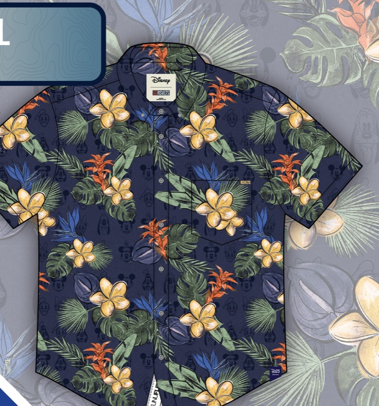 RSVLTS Mickey Floral KUNUFLEX Short Sleeve Shirt — front view