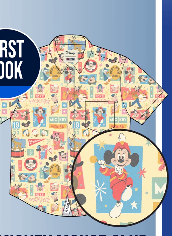 RSVLTS D23 Mickey Mouse Club KUNUFLEX Short Sleeve Shirt — front view