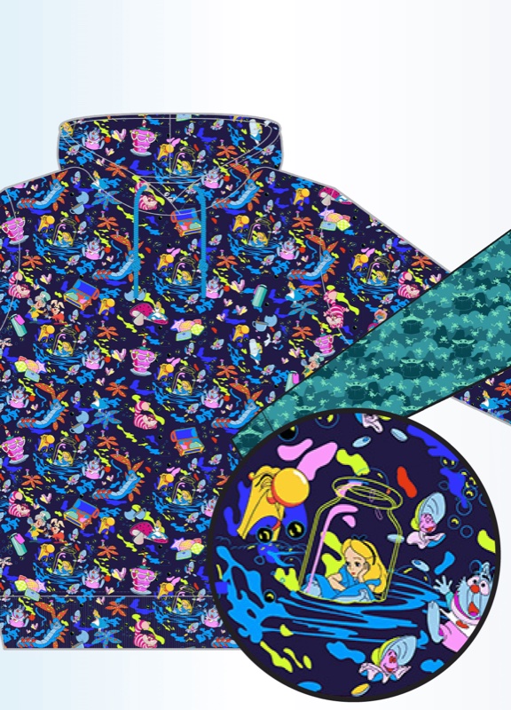 RSVLTS Trippy Tea Performance Hoodie — front view