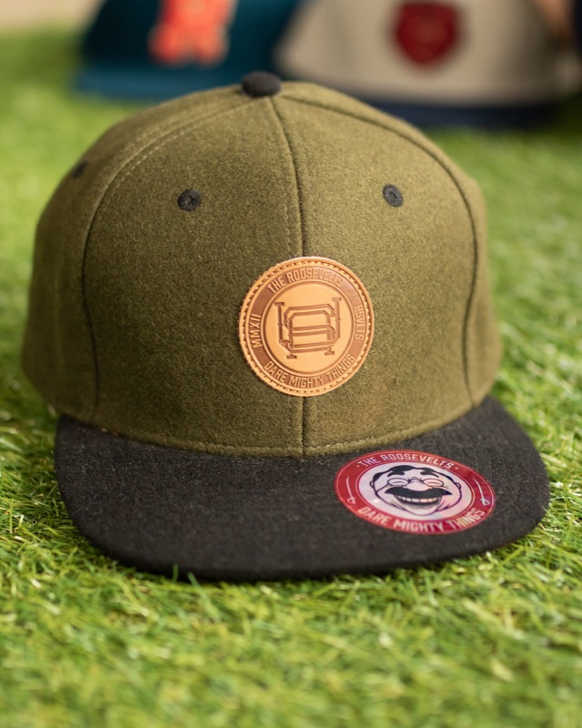 RSVLTS The Seal Snapback Hat in Green — front view
