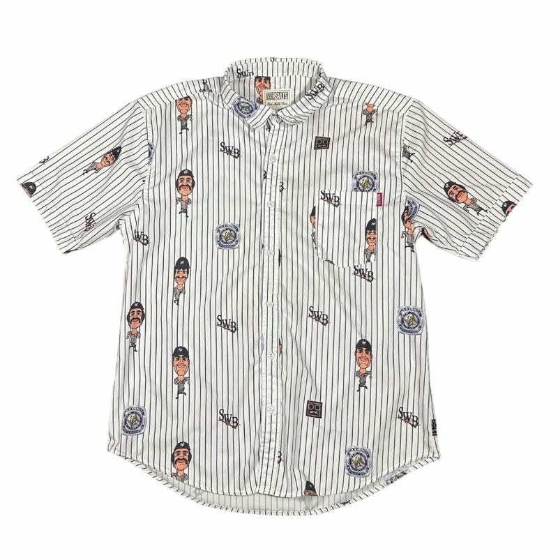 RSVLTS Legends KUNUFLEX Short Sleeve Shirt in White — front view