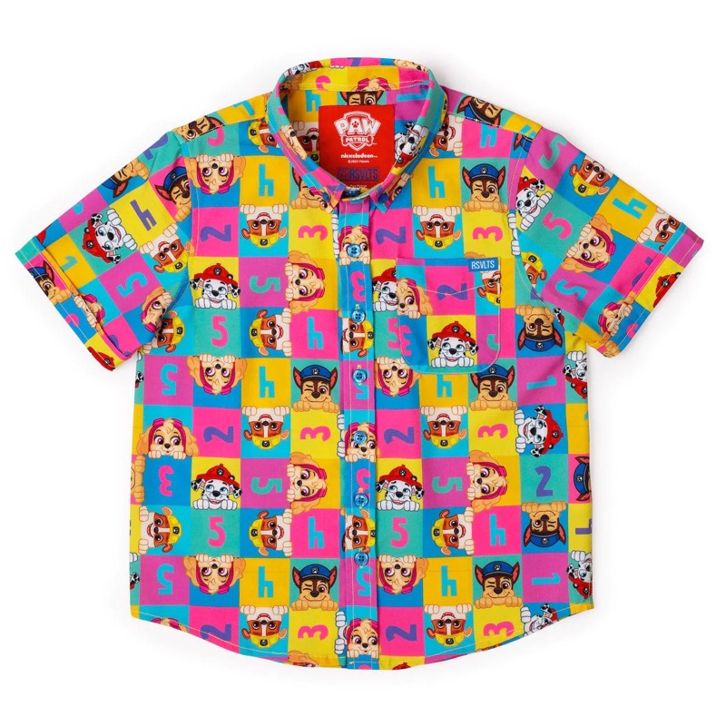 RSVLTS You Can Count On Us KUNUFLEX Short Sleeve Shirt in Multicolor — front view