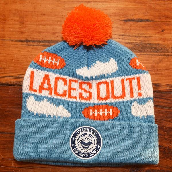 RSVLTS Laces Out, Dan! Beanie — front view