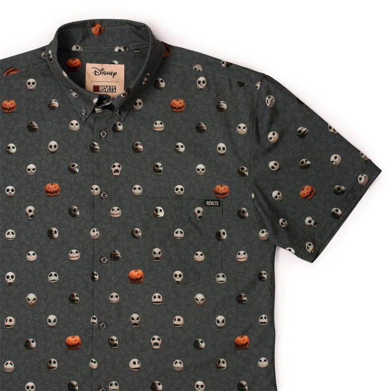 RSVLTS Lil Jacks KUNUFLEX Short Sleeve Shirt in Gray — front view