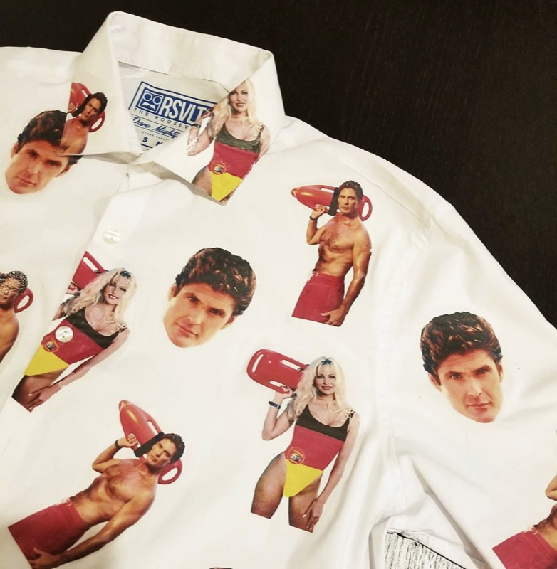 RSVLTS The Hoff KUNUFLEX Short Sleeve Shirt in White — front view
