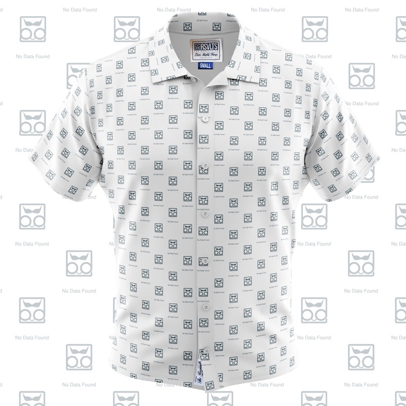 RSVLTS No Data Found KUNUFLEX Short Sleeve Shirt in White — detail 4