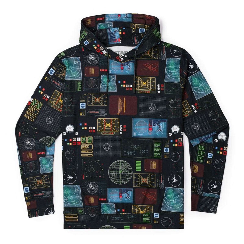 RSVLTS Battle of Yavin Performance Hoodie in Black — front view
