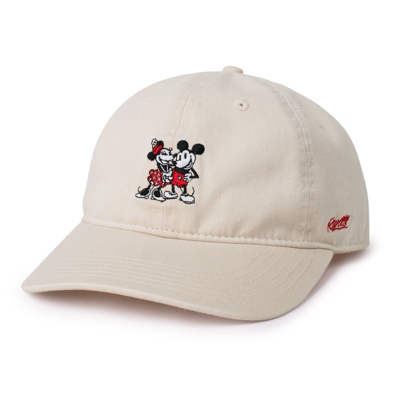 RSVLTS Mickey & Minnie Dad Hat in White — front view