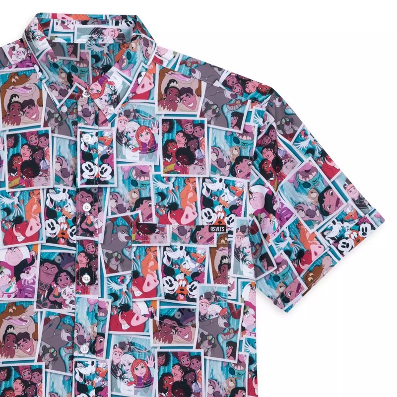 RSVLTS Say Cheeeese! KUNUFLEX Short Sleeve Shirt in Multicolor — front view