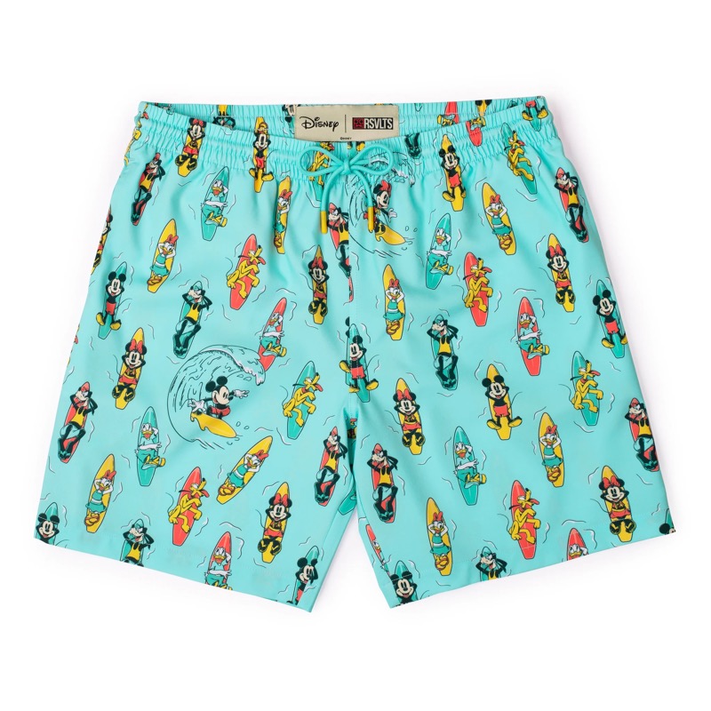 RSVLTS Board Buddies Hybrid Shorts in Blue — front view