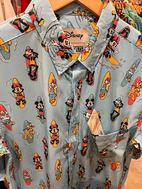 RSVLTS Board Buddies KUNUFLEX Short Sleeve Shirt in Blue — front view