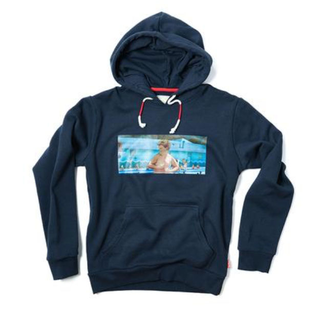 RSVLTS Hulk Hambino Performance Hoodie in Blue — front view