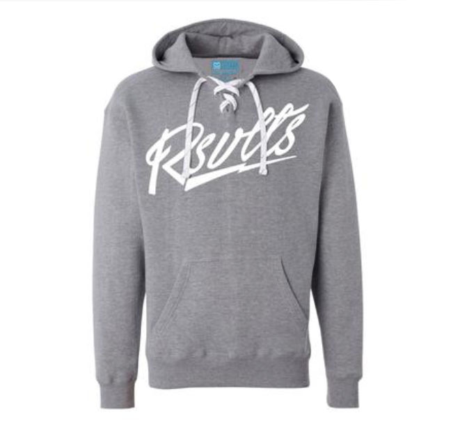 RSVLTS RSVLTS Script Performance Hoodie in Gray — front view