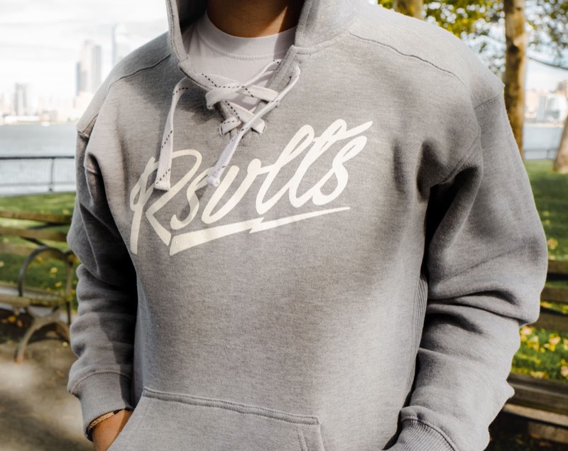 RSVLTS RSVLTS Script Performance Hoodie in Gray — detail 2