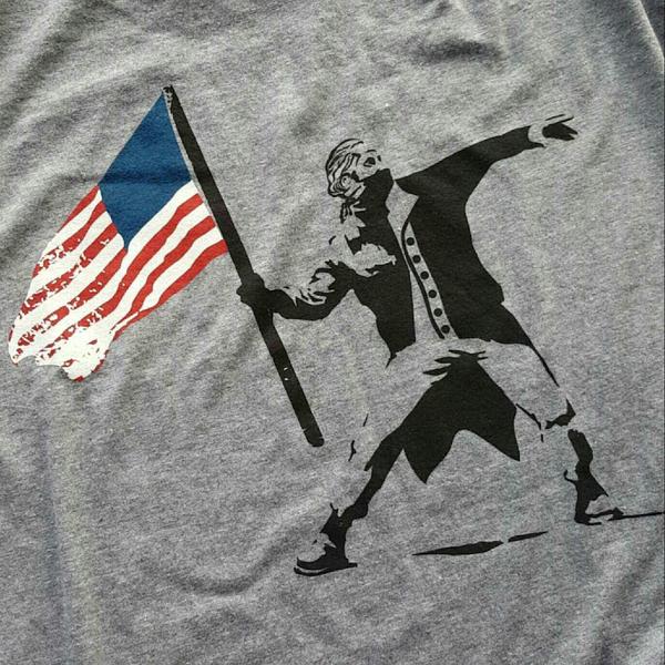 RSVLTS Washington Revolutionist Crewneck Tee in White — detail 2