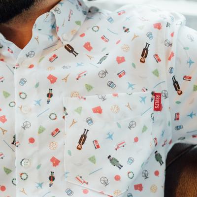 RSVLTS Home Alone Long Sleeve Shirt in White — detail 2