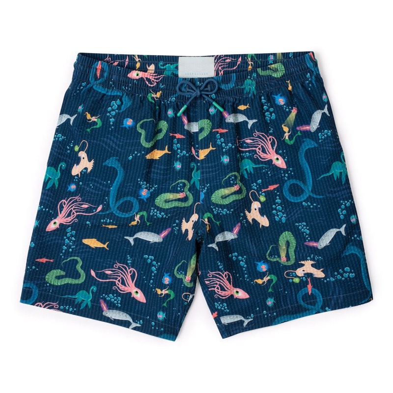 RSVLTS The Deep Hybrid Shorts in Blue — front view