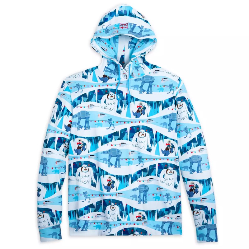 RSVLTS Deck the Hoth Performance Hoodie in White — front view