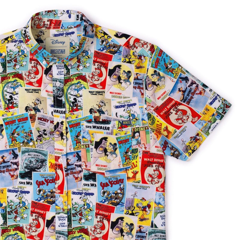 RSVLTS Big Screen Billing KUNUFLEX Short Sleeve Shirt in Multicolor — front view