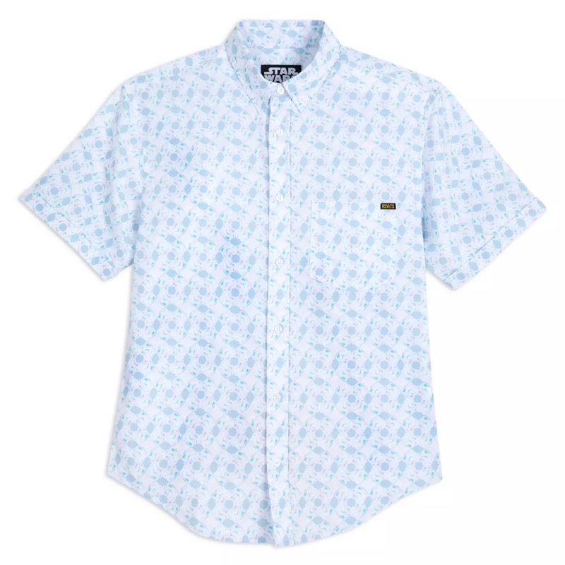 RSVLTS Troolips KUNUFLEX Short Sleeve Shirt in White — front view
