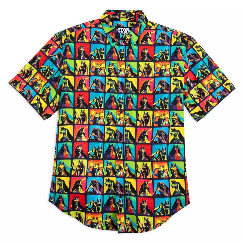 RSVLTS Jar Jar Pop KUNUFLEX Short Sleeve Shirt in Multicolor — front view