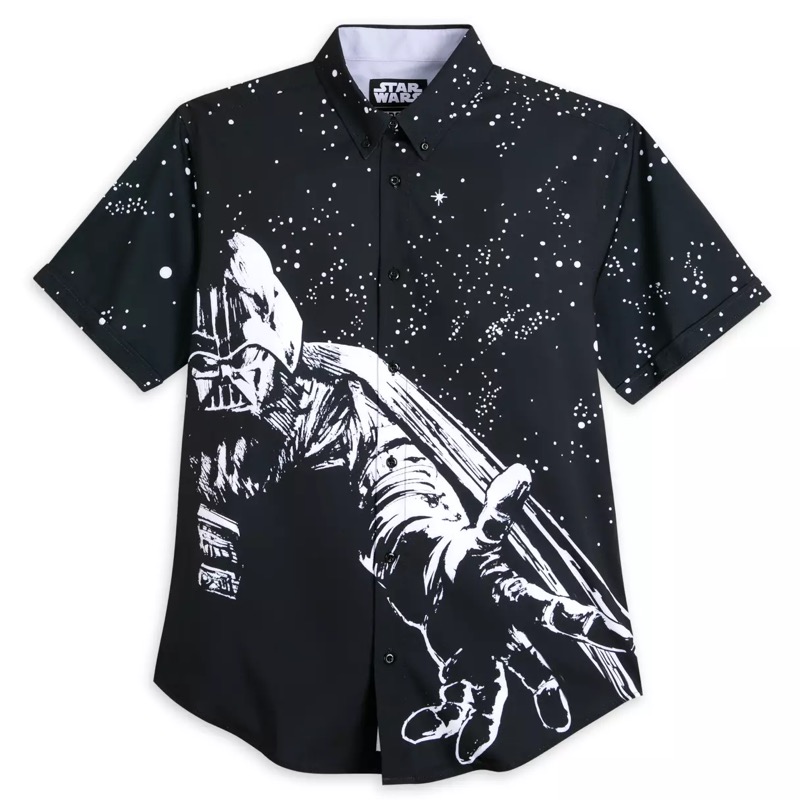 RSVLTS Power of the Dark Side KUNUFLEX Short Sleeve Shirt in Black — front view