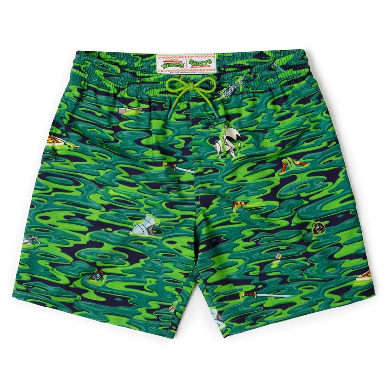 RSVLTS Oozevelts Hybrid Shorts in Green — front view