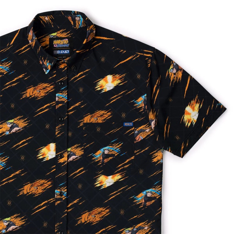 RSVLTS Nine-Tailed Fox KUNUFLEX Short Sleeve Shirt — front view