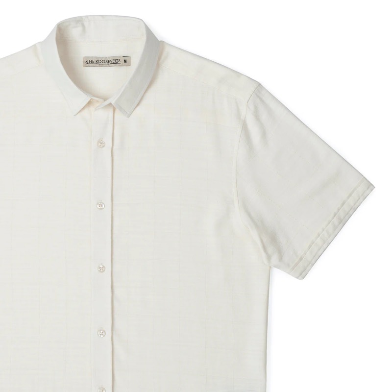 RSVLTS Solid-color Bamboo Short Sleeve Shirts KUNUFLEX Short Sleeve Shirt — front view