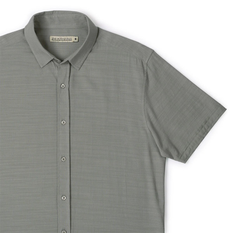 RSVLTS Solid-color Bamboo Short Sleeve Shirts KUNUFLEX Short Sleeve Shirt — detail 5