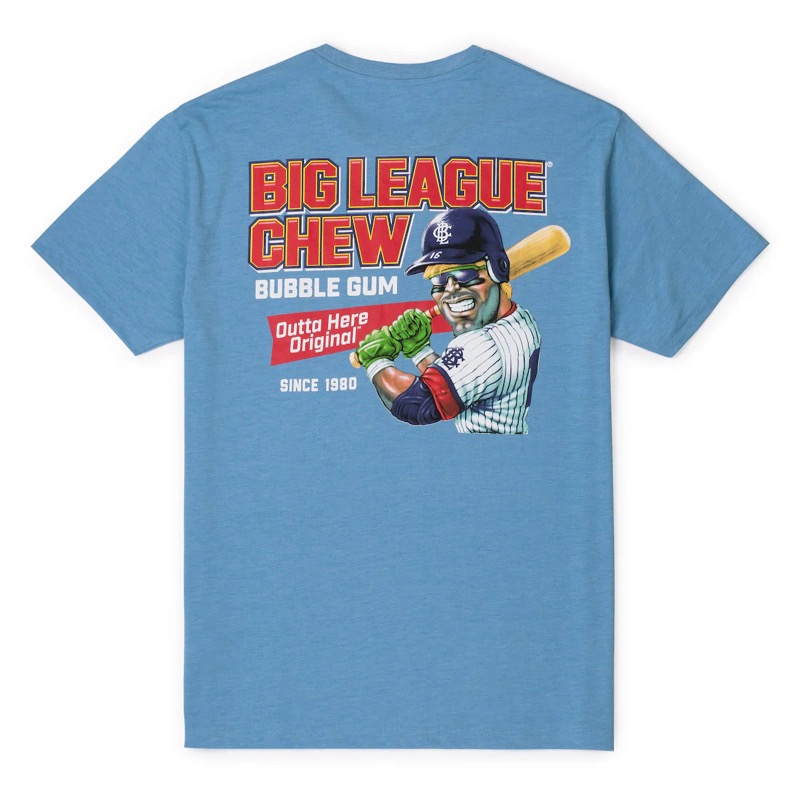 RSVLTS Outta Here Original Crewneck Tee in Blue — front view