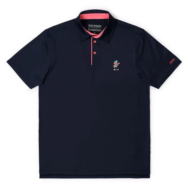 RSVLTS Paging Mr. Polo All-Day Polo in Blue — front view