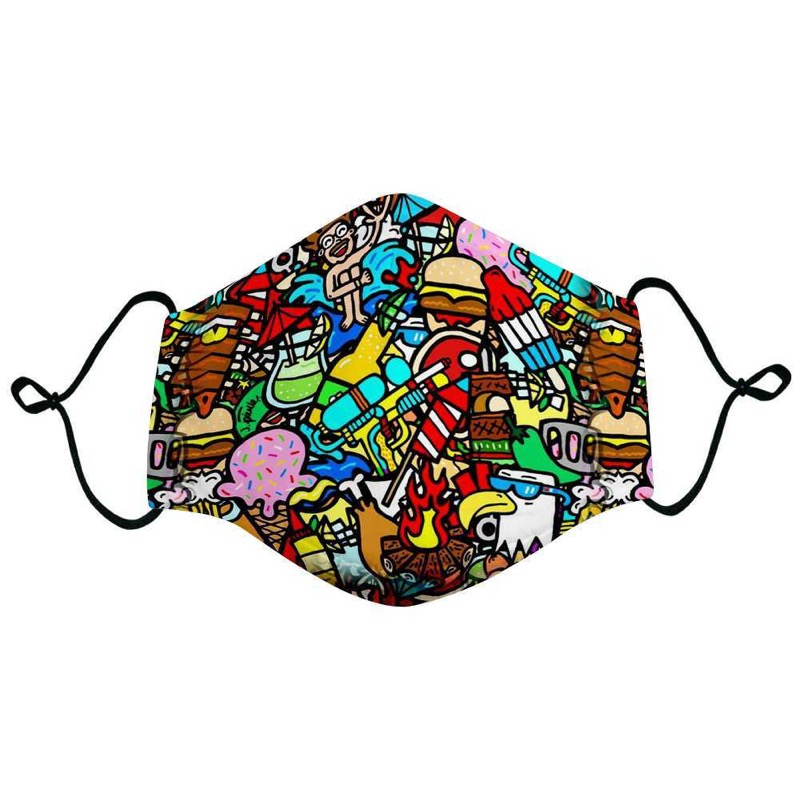 RSVLTS Darty In The USA Mask in Multicolor — front view