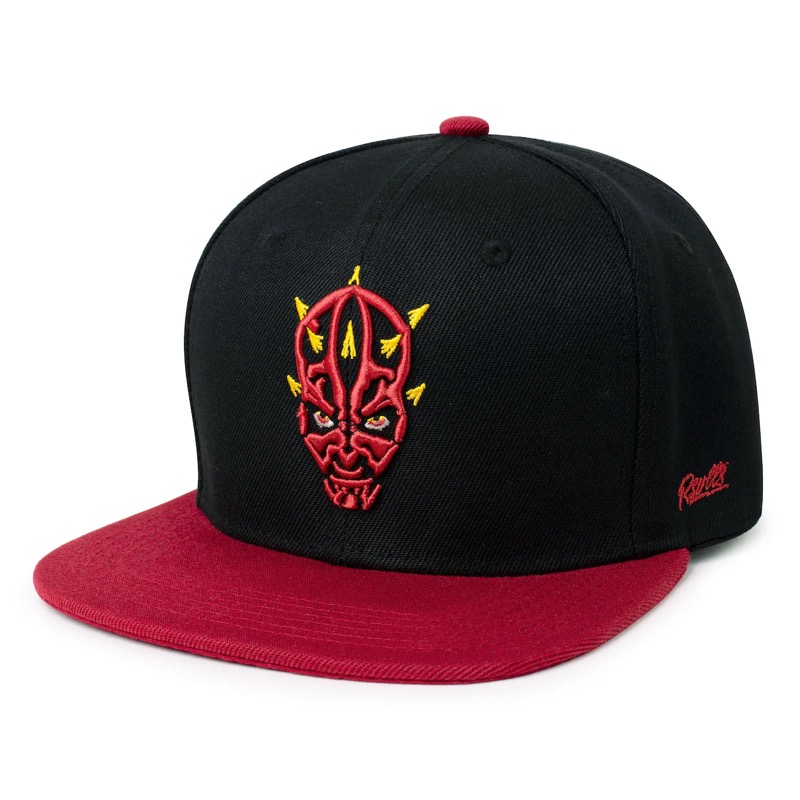 RSVLTS The Menace Snapback Hat in Black — front view