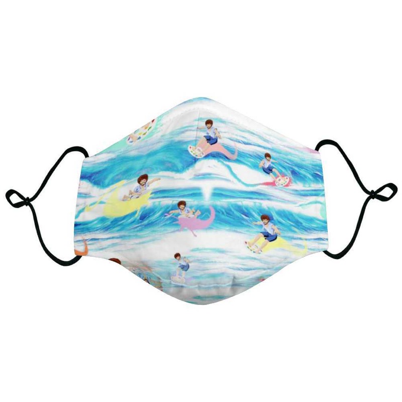 RSVLTS Surf’s Up! Mask in White — front view