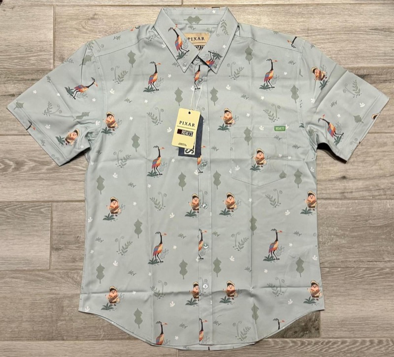 RSVLTS Can We Keep Him? KUNUFLEX Short Sleeve Shirt in Green — front view