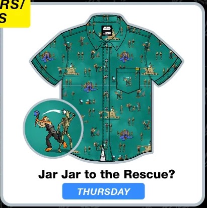 RSVLTS Jar Jar To The Rescue? KUNUFLEX Short Sleeve Shirt in Green — front view