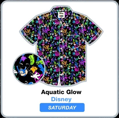 RSVLTS Aquatic Glow KUNUFLEX Short Sleeve Shirt in Black — front view