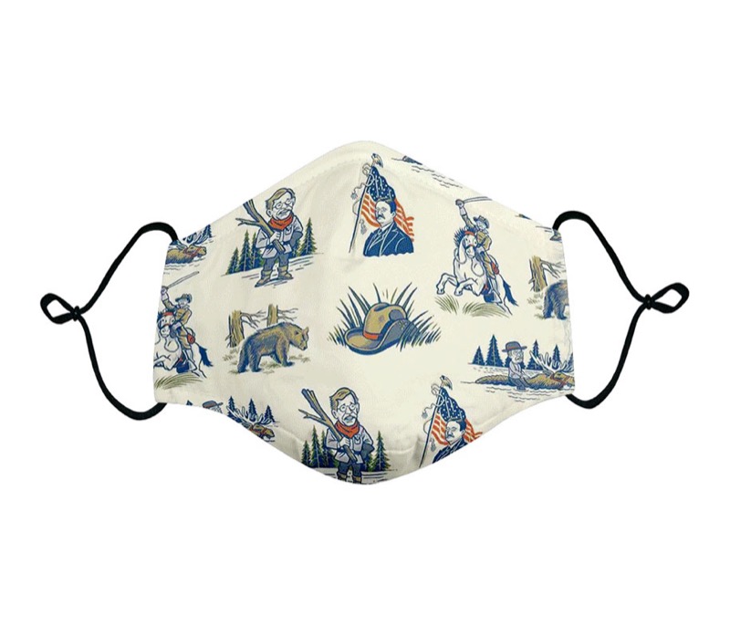 RSVLTS Teddy Vintage Mask in White — front view