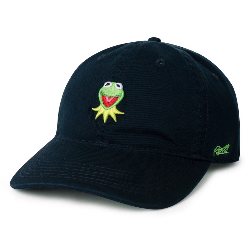 RSVLTS The Kermit Cap Dad Hat in Black — front view