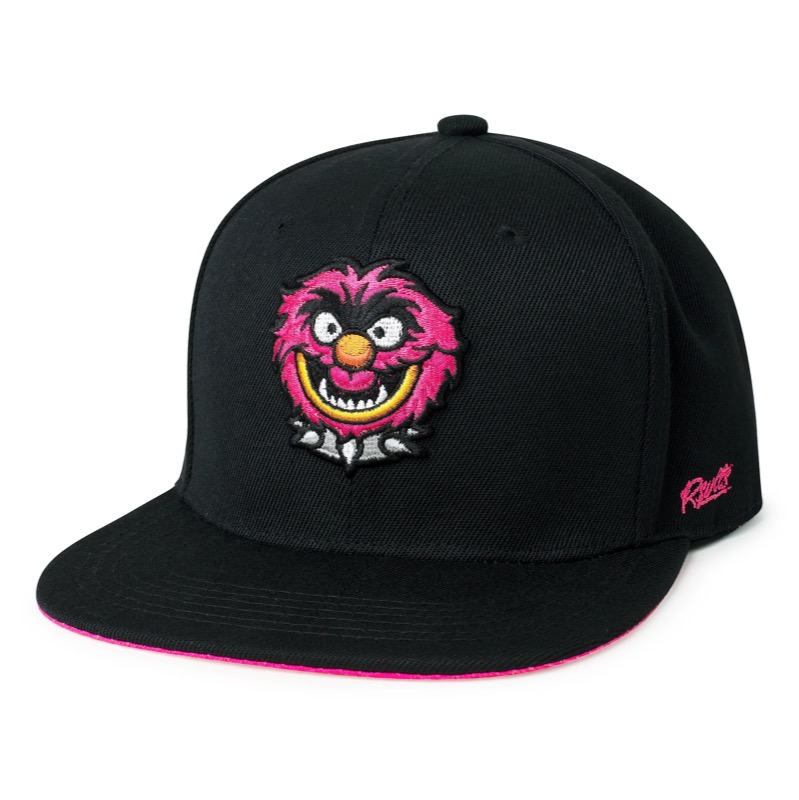RSVLTS RAHHHHH!!! Snapback Hat in Black — front view