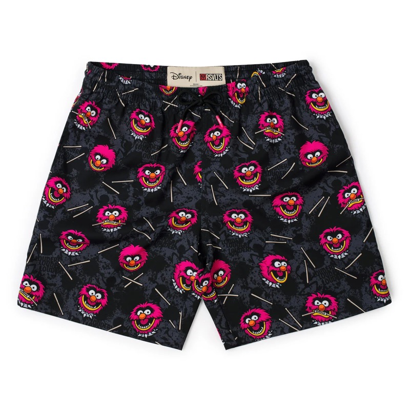 RSVLTS RAHHHHH!!! Hybrid Shorts in Black — front view