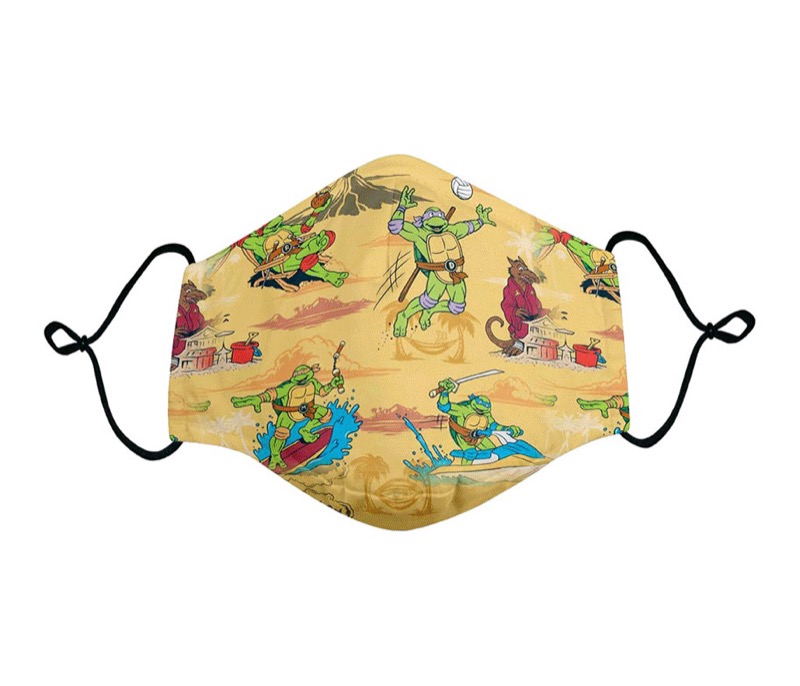 RSVLTS Turtlecation Mask in Yellow — front view