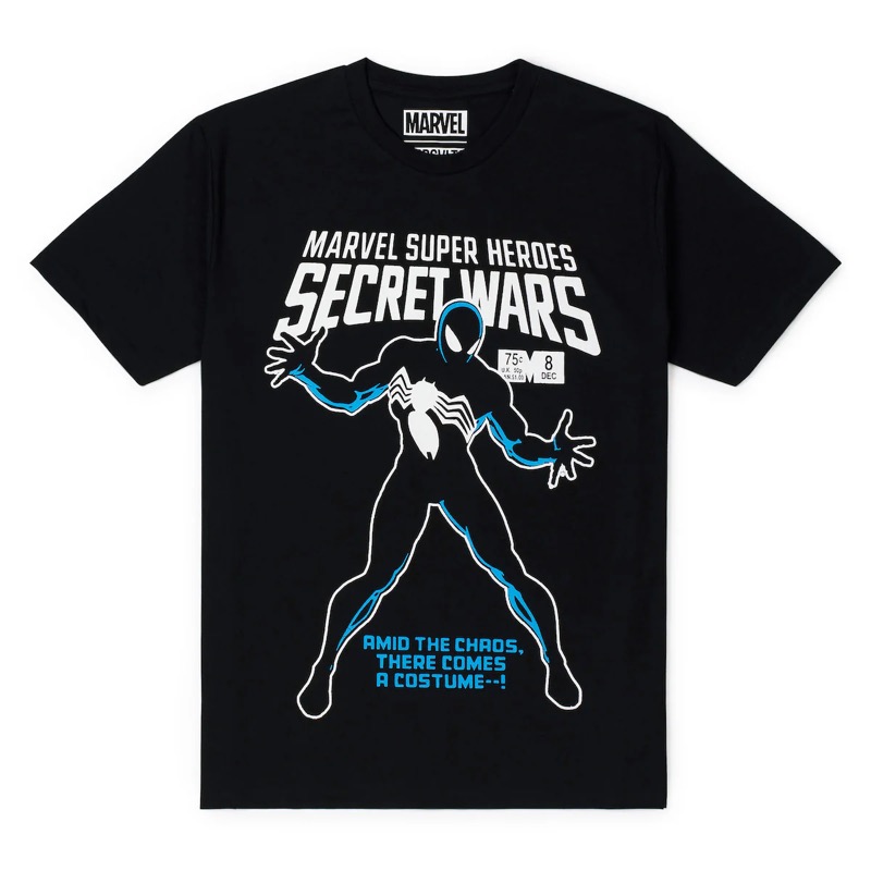 RSVLTS There Comes A Costume Crewneck Tee in Black — front view