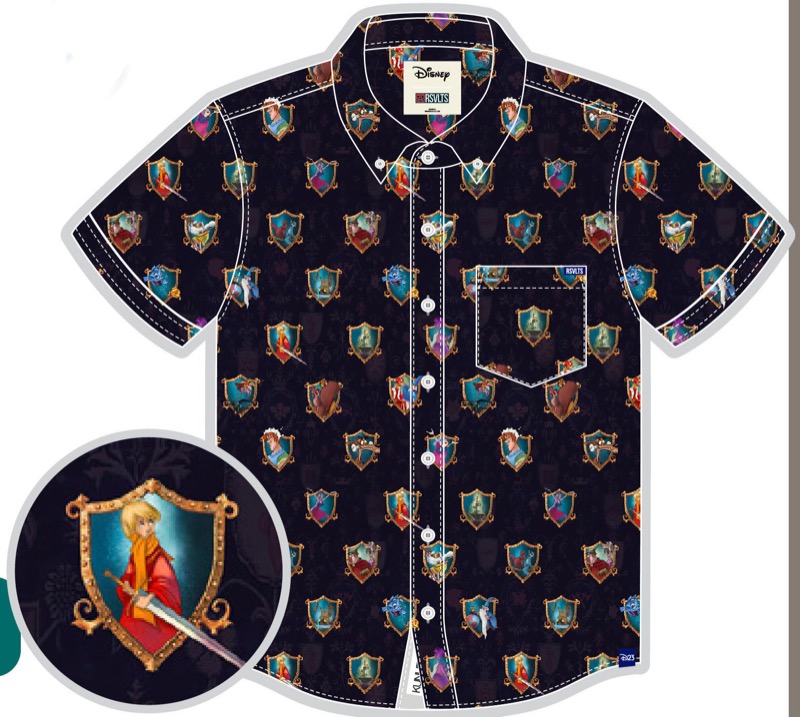 RSVLTS Legend of the Rightwise King KUNUFLEX Short Sleeve Shirt in Blue — front view