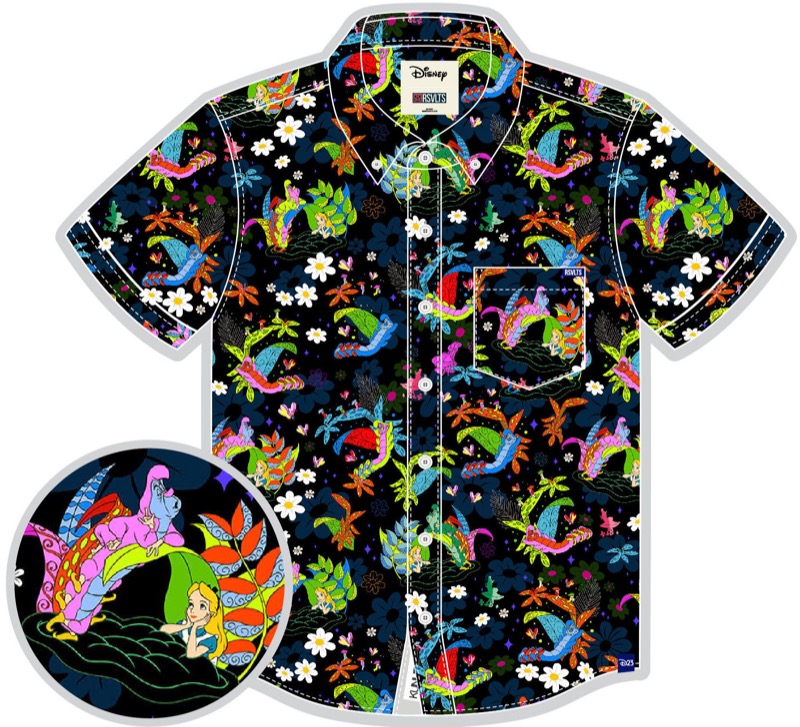 RSVLTS Who Are You? KUNUFLEX Short Sleeve Shirt in Blue — front view