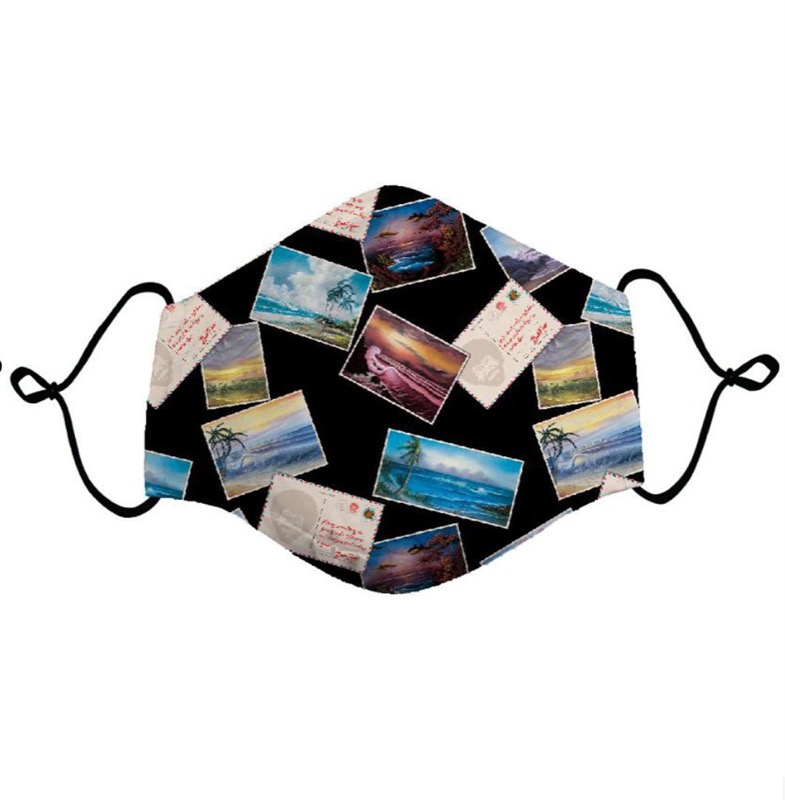RSVLTS From Bob Ross With Love Mask in Black — front view