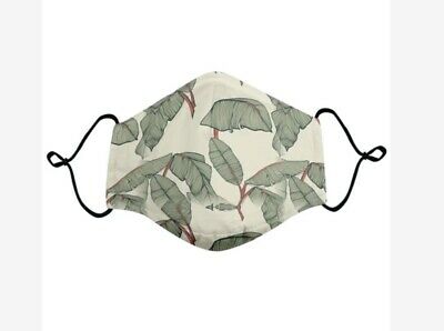 RSVLTS Palm Sketch Mask in White — front view