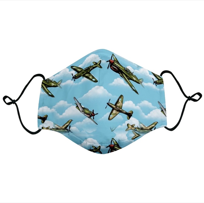 RSVLTS Warhawk Mask in Blue — front view